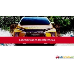 Gestoría transferencias de vehículos